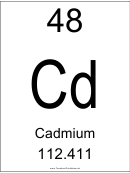 Element 048 - Cadmium