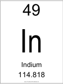 Element 049 - Indium