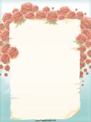 Roses Page Border Template