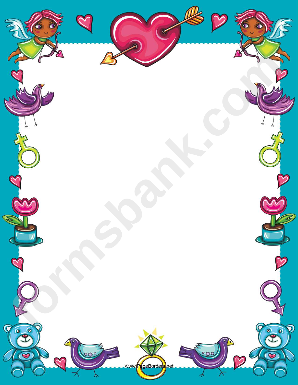 Afrocupids And Love Artifacts Page Border Templates