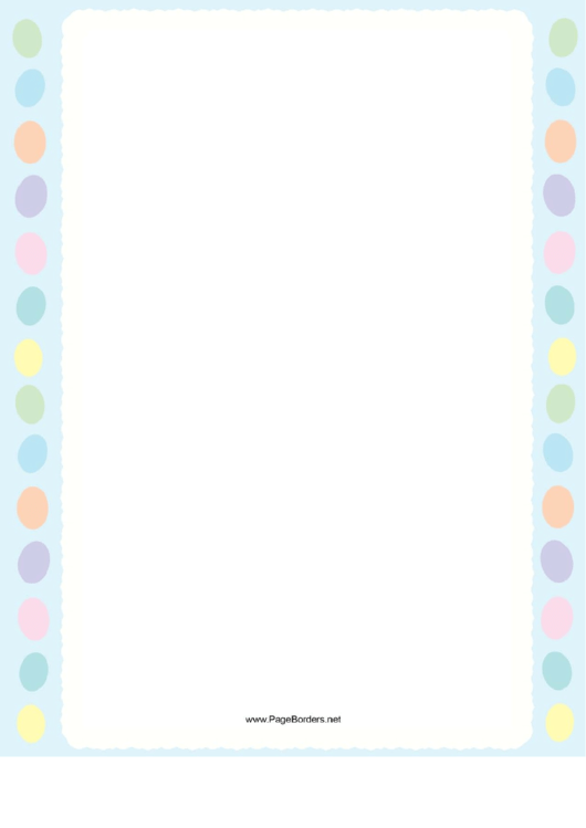 Eggs Page Border Templates Printable pdf