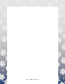 Winter Theme Page Border Templates