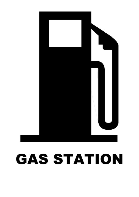 Gas Station Sign Printable pdf