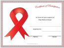 Red Ribbon Week Ribbon Certificate