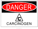 Danger Carcinogen Warning Sign Template