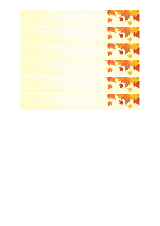 Fall Leaves Napkin Ring Printable pdf