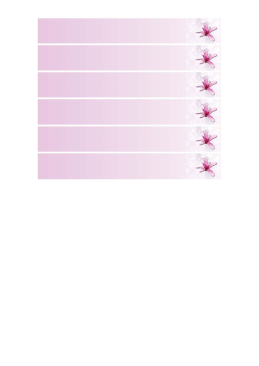 Pink Orchid Napkin Ring Printable pdf