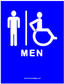 Restroom Sign - Men's