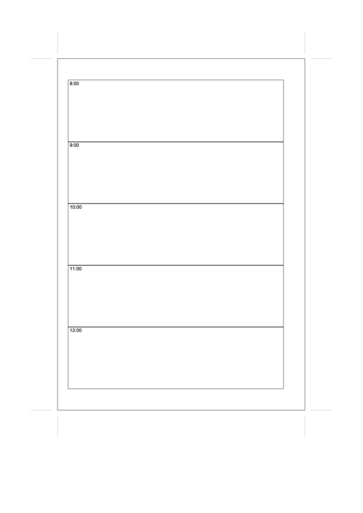A5 Organizer Daily Planner Template - Day On Two Pages - Left Printable pdf