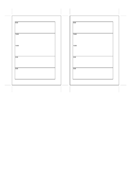 A6 Organizer Daily Planner Template - Day On A Page - Left Printable pdf