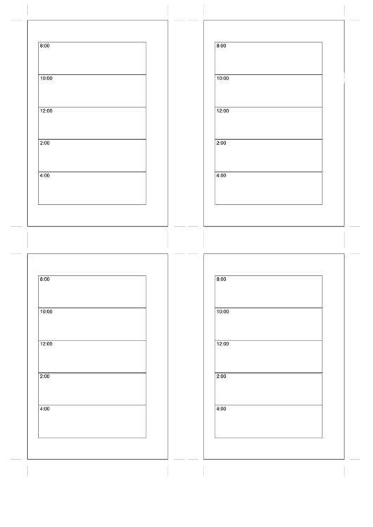 Small Organizer Daily Planner Template - Day On A Page - Left Printable pdf