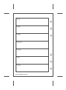 Small Daily Planner Template - Perforated On Right