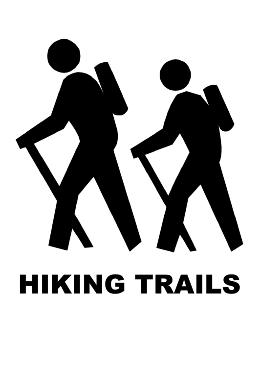 Hiking Trails Sign Printable pdf