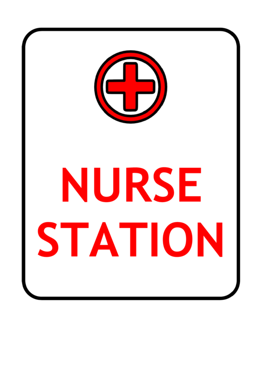 Nurse Station Sign Printable pdf