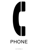 Phone Sign Template
