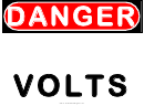 Danger Volts Warning Sign Template