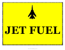 Jet Fuel Warning Sign Template
