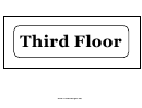 Third Floor Sign