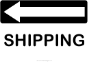 Shipping Turn Left Sign