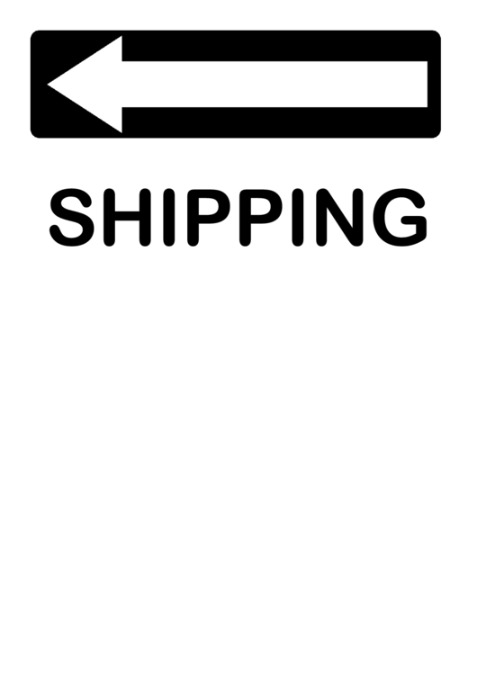 Shipping Turn Left Sign Printable pdf