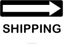 Shipping Turn Right Sign