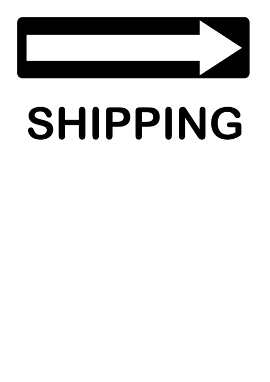 Shipping Turn Right Sign Printable pdf