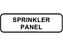 Sprinkler Panel Sign