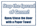 Open Close The Door With A Paper Towel Sign