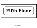 Fifth Floor Sign