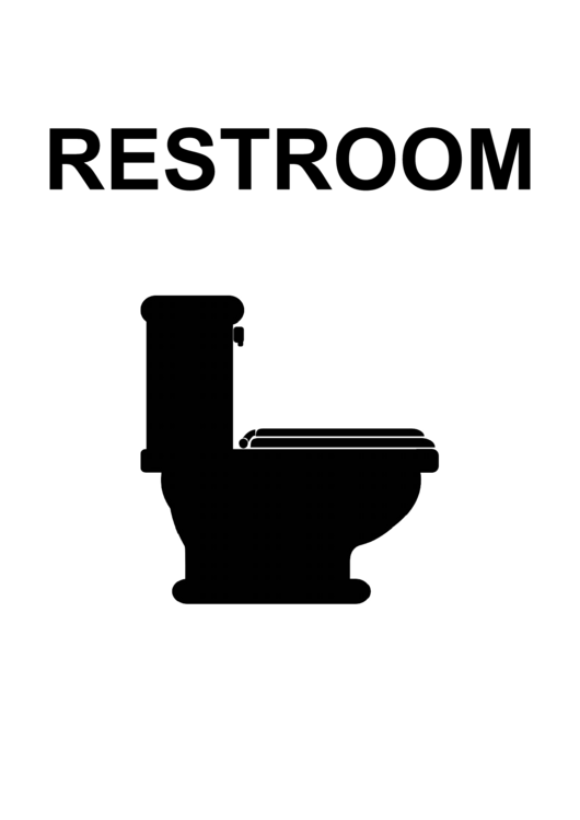 Restroom Sign Printable pdf