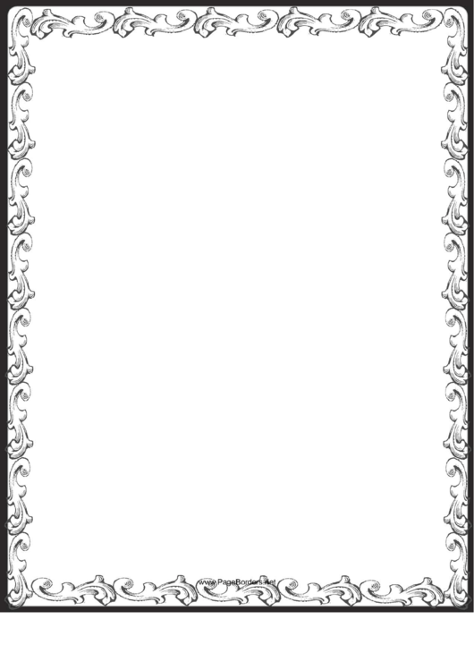 Decorative Border Paper Printable pdf