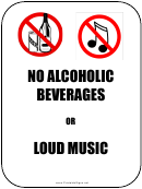 No Alcohol And Music