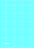 1 Centimeter Blue Grid