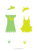 Fairy Paper Doll Template