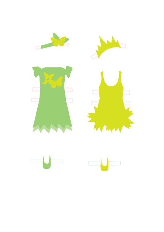 Fairy Paper Doll Template Printable pdf