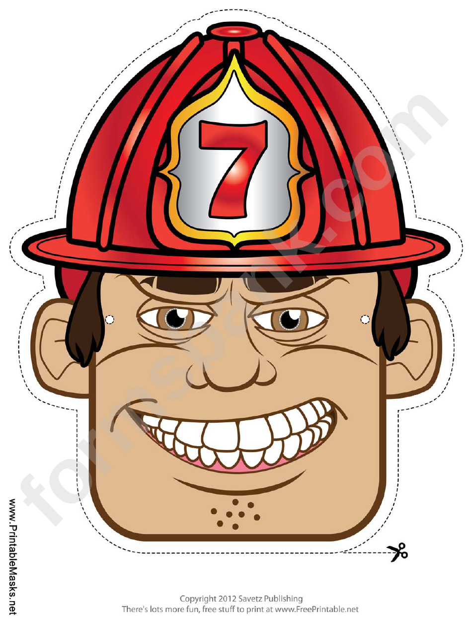 Fireman Mask Template