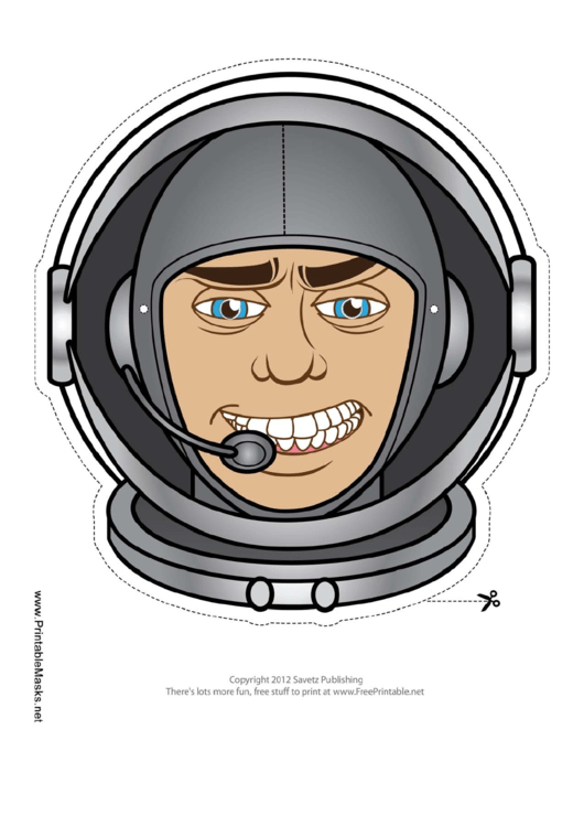 Astronaut Mask Template Printable pdf