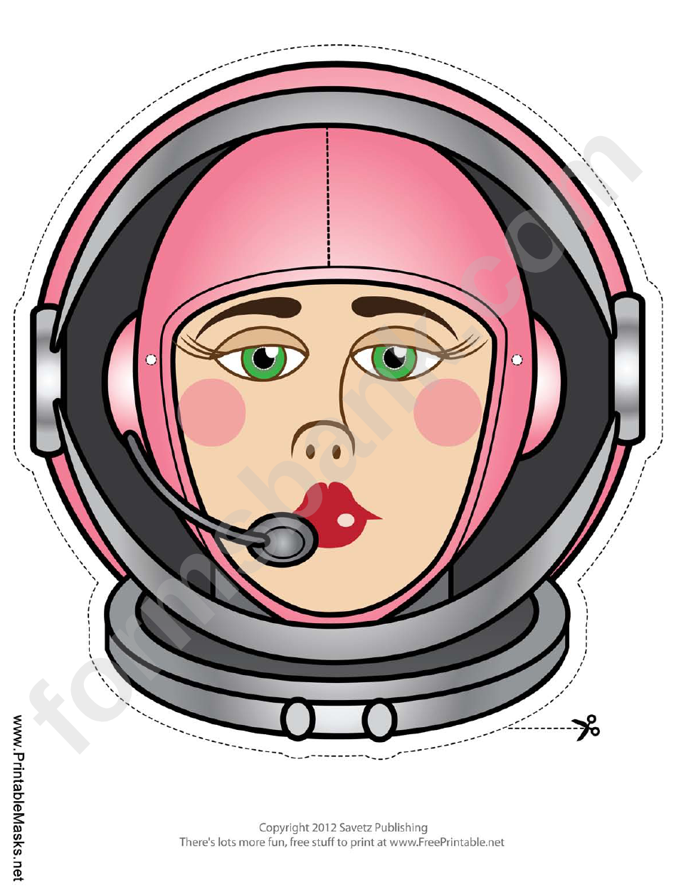 Astrowoman Mask Template