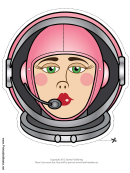 Astrowoman Mask Template