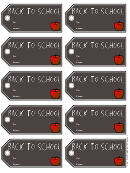 Back To School Gift Tag Template