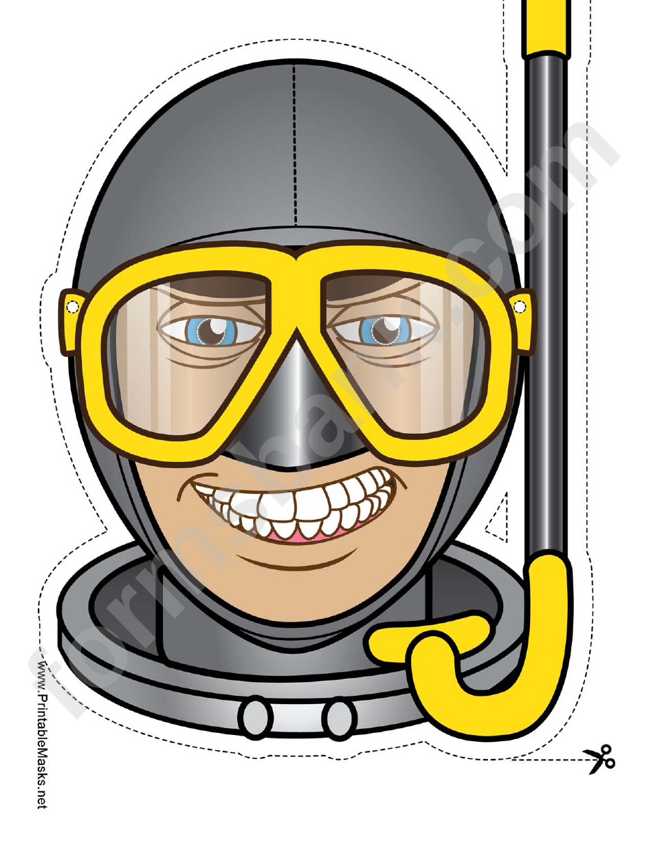 Diver Mask Template