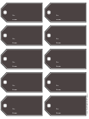 Chalkboard Gift Tag Template