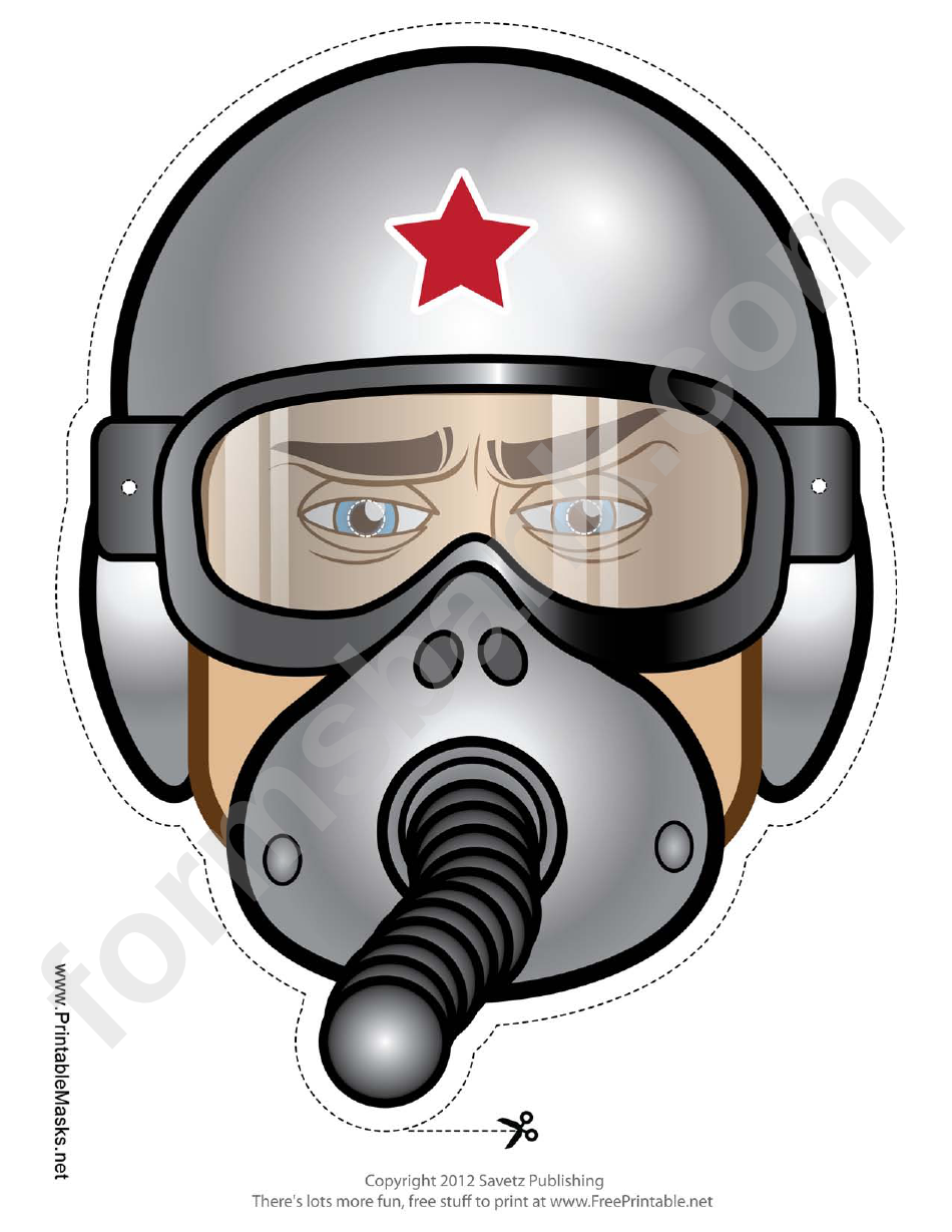 Army Diver Mask Template