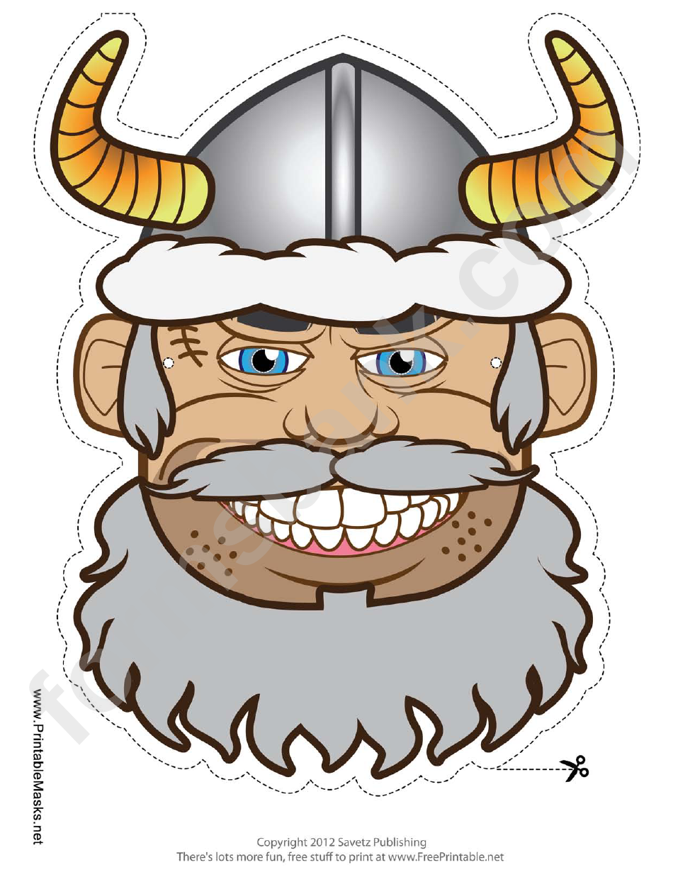 Viking Mask Template