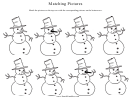 Matching Pictures Snowman