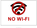 No Wi-fi Sign