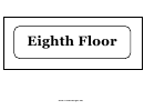 Eighth Floor Sign Template