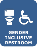 Gender Inclusive Restroom