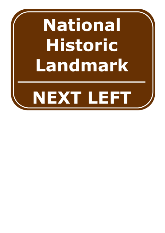 Historic Landmark Left Printable pdf