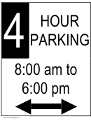 4 Hour Parking